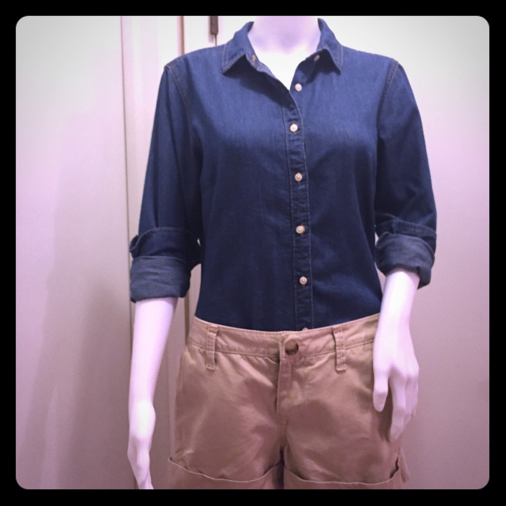 Denim Button-down - Picture 1 of 8